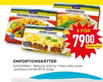 Willys Dafgårds lasagne erbjuda