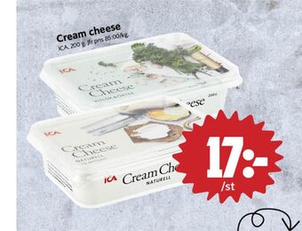 ICA Nära Ica cream cheese erbjuda