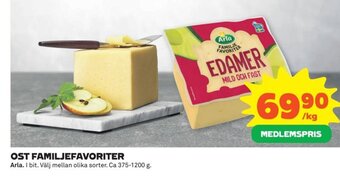 Coop OST FAMILJEFAVORITER Arla erbjuda