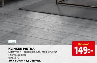 Jem&Fix Klinker pietra erbjuda