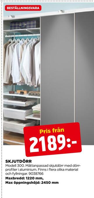Jem&Fix Skjutdörr erbjuda