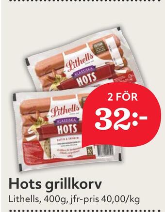 Hemköp Hots grillkorv erbjuda