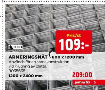 Jem&Fix Armeringsnät erbjuda