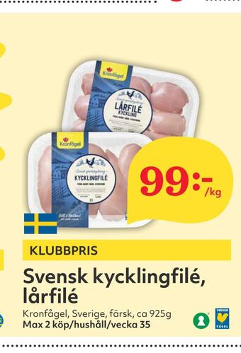 Hemköp Svensk kycklingfilé, lårfilé erbjuda