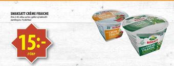 Matvärlden Tensta Smaksatt crème fraiche erbjuda