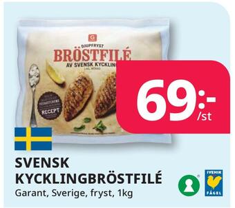 Tempo Svensk kycklingbröstfilé erbjuda