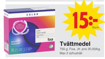 Matöppet Tvättmedel erbjuda