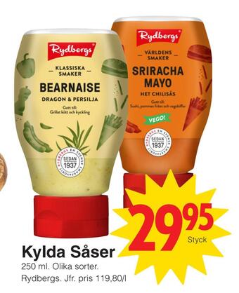 Matöppet Kylda såser erbjuda
