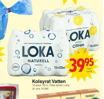 Matöppet Kolsyrat vatten erbjuda