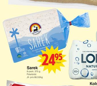 Matöppet Sarek erbjuda