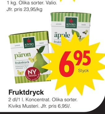 Matöppet Fruktdryck erbjuda