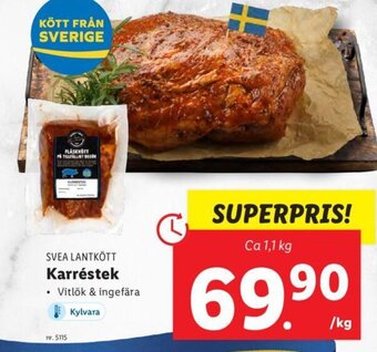 Lidl SVEA LANTKÖTT Karréstek erbjuda