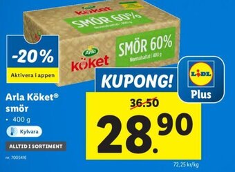 Lidl Arla Köket® smör erbjuda