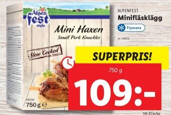 Lidl ALPENFEST Minifläsklägg erbjuda