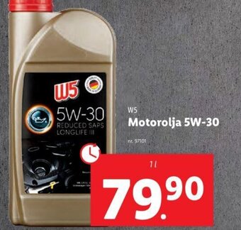Lidl W5 Motorolja 5W-30 erbjuda