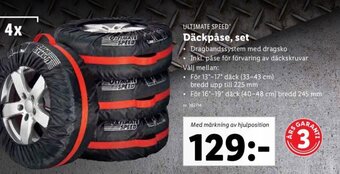 Lidl ULTIMATE SPEED Däckpåse, set erbjuda