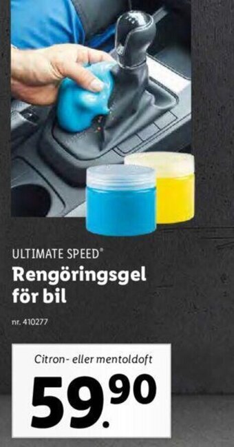 Lidl ULTIMATE SPEED Rengöringsgel för bil erbjuda