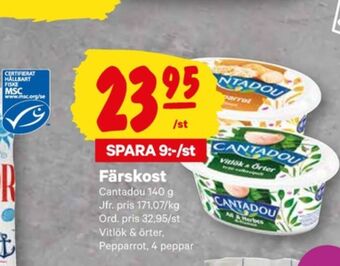City Gross Cantadou färskost erbjuda