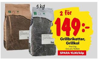 City Gross Fixa grillkol/briketter erbjuda