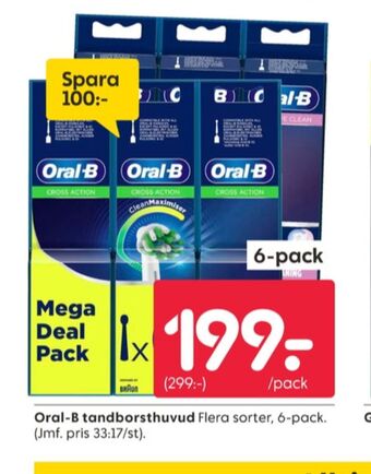 Rusta Braun oral-b borstar el-tandborste erbjuda