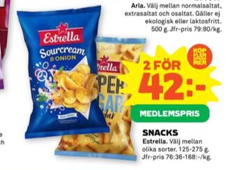 Stora Coop Estrella chips erbjuda