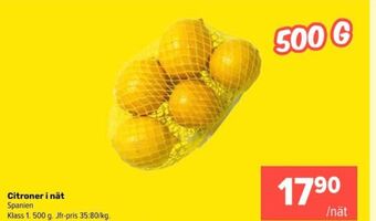 Coop Extra Coop citroner erbjuda