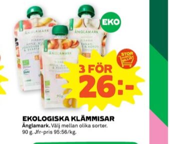 Stora Coop Änglamark barnmat erbjuda