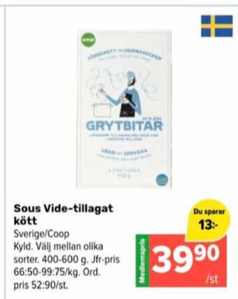 Coop Extra Coop färdigrätter erbjuda