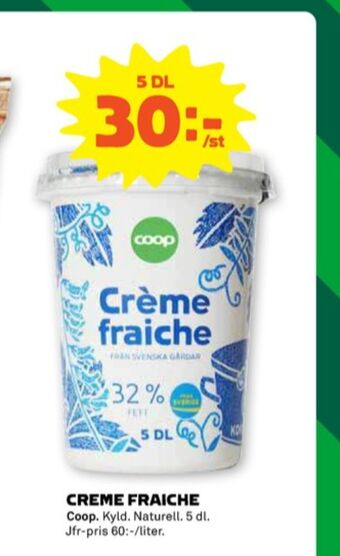 Stora Coop Coop crème fraiche erbjuda