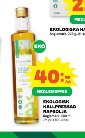 Stora Coop Änglamark rapsolja erbjuda