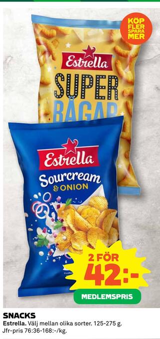 Coop Konsum Snacks erbjuda