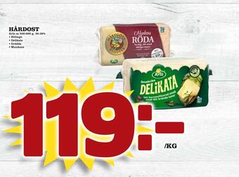 Din Mat Hårdost erbjuda