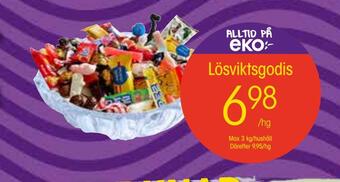 EKO Lösviktsgodis erbjuda