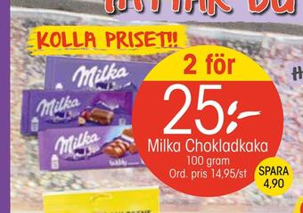 EKO Milka chokladkaka erbjuda