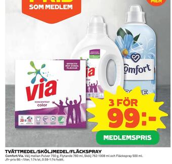 Coop Tvättmedel/sköljmedel/fläckspray erbjuda