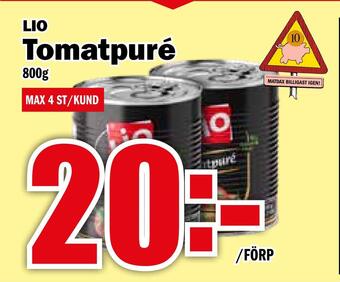 Matdax Tomatpuré erbjuda