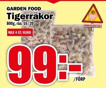 Matdax Tigerräkor erbjuda