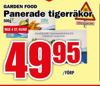 Matdax Panerade tigerräkor erbjuda