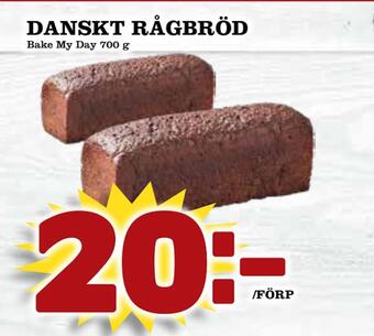 Matdax Danskt rågbröd erbjuda
