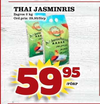 Supergrossen Thai jasminris erbjuda