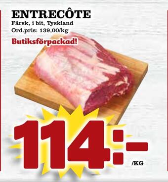 Supergrossen Entrecôte erbjuda