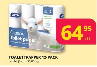 Tempo Toalettpapper 12-pack erbjuda