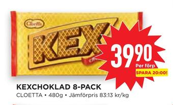 Willys Hemma Kexchoklad 8-pack erbjuda
