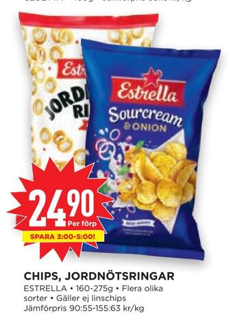 Willys Hemma Chips, jordnötsringar erbjuda