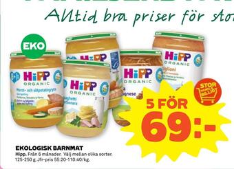 Coop Forum Ekologisk barnmat erbjuda