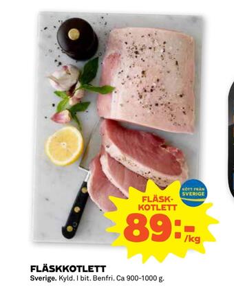 Coop Forum Fläskkotlett erbjuda