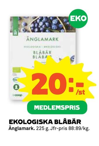 Coop Forum Ekologiska blåbär erbjuda