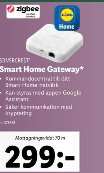 Lidl SILVERCREST Smart Home Gateway* erbjuda