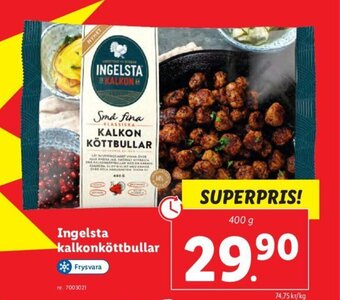 Lidl Ingelsta kalkonköttbullar erbjuda