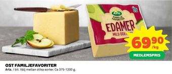 Coop Arla edamer erbjuda